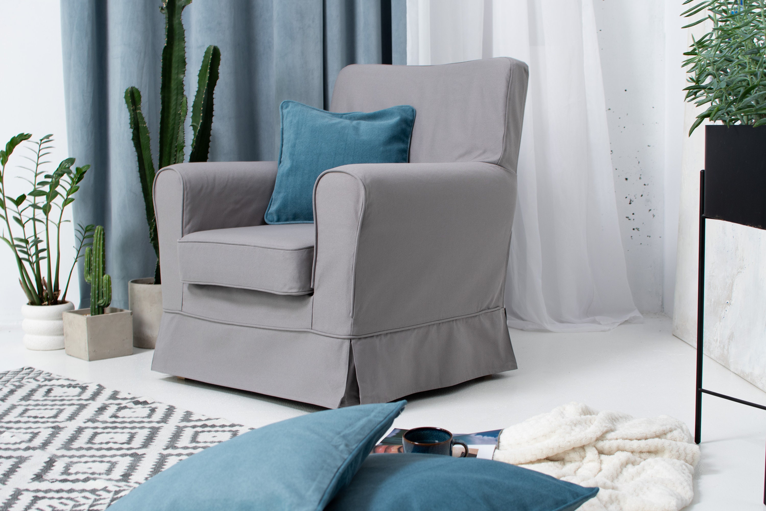 Slipcover Jennylund Ikea Fodera Spandex Jennylund Jennylund