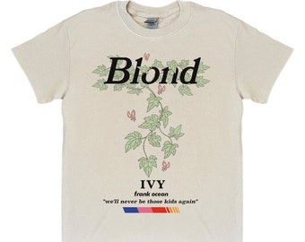 T-shirt à manches courtes Frank Ocean BLOND IVY | album blond | blondie | cadeau musique | idées cadeaux sympas