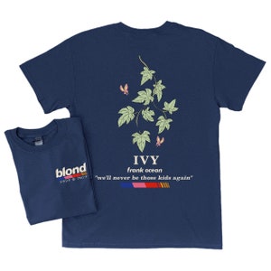 shirt à manches courtes Frank Ocean BLOND IVY album blond blondie cadeau musique Idées cadeaux sympas de l'an 2000 image 6