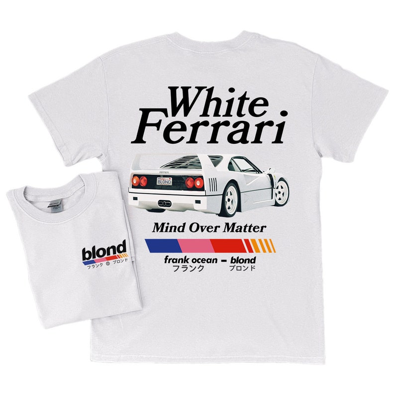 T-shirt à manches courtes Frank Ocean MIND Over MATTER album blond cadeau musique Blond Tendances Design original Année 2000 t-shirt festival été image 3