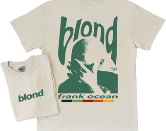 T-shirt à manches courtes AFFICHE BLONDE Frank Ocean | album blond | cadeau musique | Blond | Tendances Design original | Année 2000 | t-shirt festival | été