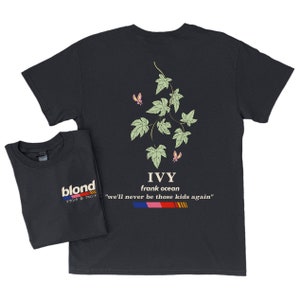 shirt à manches courtes Frank Ocean BLOND IVY album blond blondie cadeau musique Idées cadeaux sympas de l'an 2000 image 5