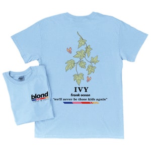 shirt à manches courtes Frank Ocean BLOND IVY album blond blondie cadeau musique Idées cadeaux sympas de l'an 2000 image 3