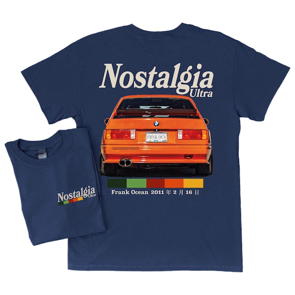 NOSTALGIA ULTRA v2 Camisa de manga corta con diseño frontal y posterior / álbum rubio / regalo de música / camiseta de estilo vintage / y2k / Diseño original de tendencias