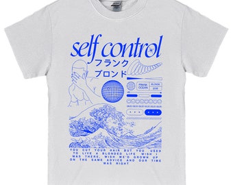 Frank Ocean SELF CONTROL Art Short Sleeve Shirt | blond album | music gift | vintage style tee | Blonded | Trends Original Design y2k