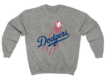 Dodgers Sweatshirt LA Dodgers Drip Unisex Sweatshirt Baseball Crewneck