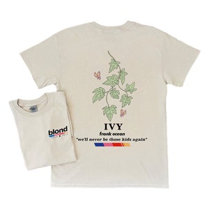 shirt à manches courtes Frank Ocean BLOND IVY album blond blondie cadeau musique Idées cadeaux sympas de l'an 2000 image 1