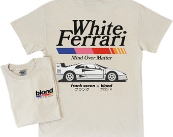 Frank Ocean BLOND WITTE FERRAR! v2 overhemd met korte mouwen | blond album | muziekcadeau | T-shirt in vintage-stijl | Blond | Trends Origineel ontwerp y2k