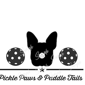 Frenchie / Pickleball / Bulldog francés / Amante de los perros / Pickle ball / Dink / SVG / Archivo digital