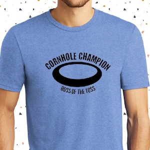 Cornhole champion t shirt | corn hole champ | cornhole game | cornhole player | boss of the toss | cornholer