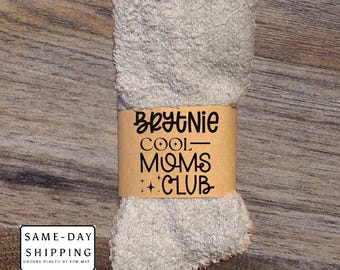 Cool moms club personalized cozy socks