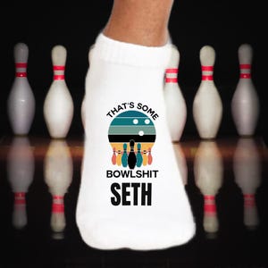 Bowling Socks | personalized bowling socks | Men and Womens | league gift | bowler | tournament | prize | bowling lover | that’s some bowl