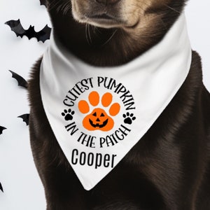 Halloween dog bandana | dog scarf | personalized | customized | pet Bandana | cat | dog mom | fall | puppy | cat | pet costume | dog costume