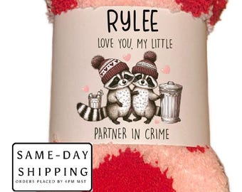 Valentine fuzzy socks | cozy for Valentines | best friend | Galentine gift  | Raccoon Valentines | Heart socks for her | partner in crime