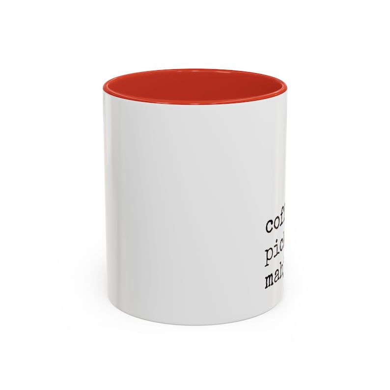 coffee. pickleball. mahjong. Mug | Accent Coffee Mug, 11oz 15oz image 8