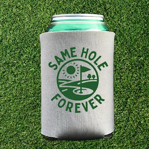 Bachelor party Golf can cooler Favor, same hole forever golfing trip Custom party favors, Groom present, coozie can cooler  Golfing bachelor