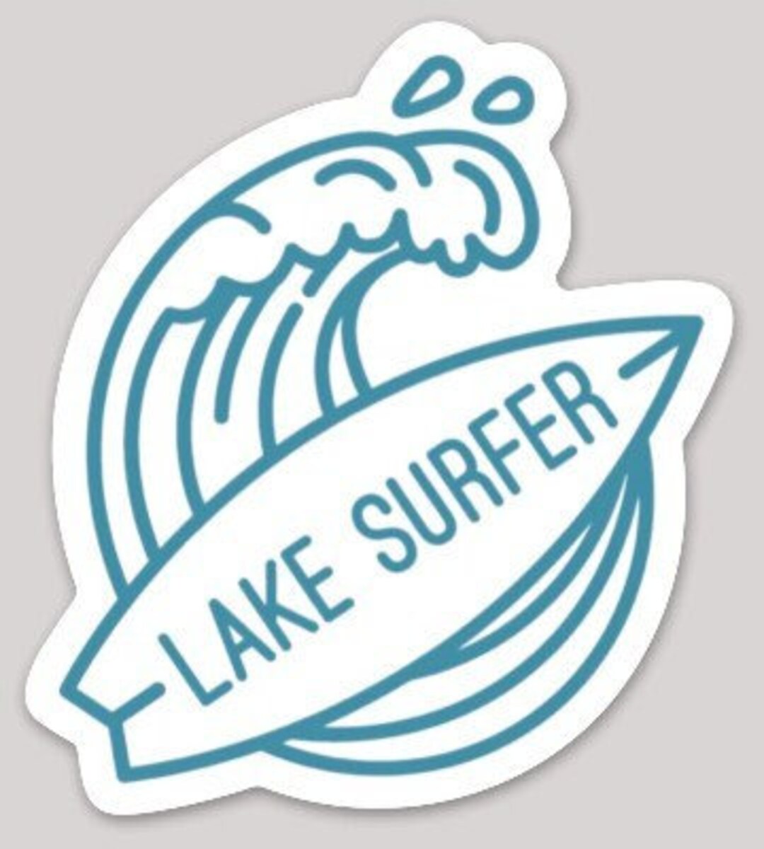 Wake Surfing Sticker Wake Surf Surf Boating Lake Etsy