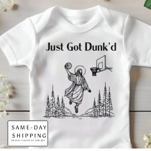 Baptism baby bodysuit | baby christening |  just got dunked | Christian| boy|  girls | funny shirt | baptized | baptism present | blessing