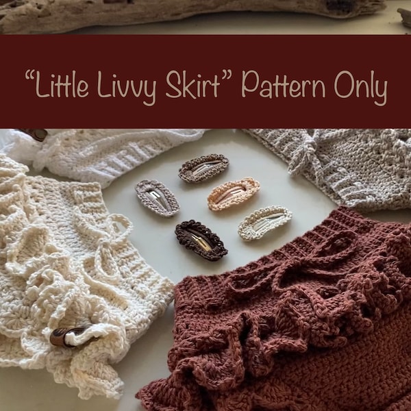 Vintage Crochet Baby Bloomers Skirt (pattern only)