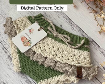 Vintage Crochet Baby Bloomers Skirt (pattern only)