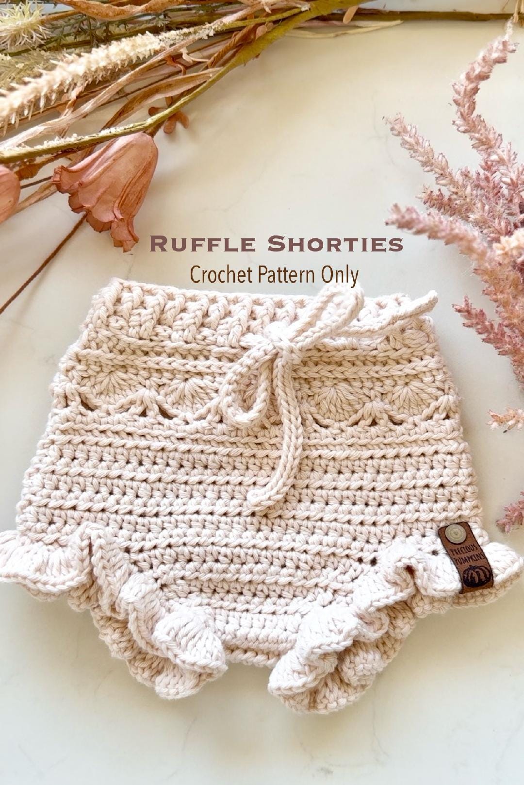 Ruffle Shorties / Crochet Bummies / Easy Baby Shorts / Nappy Pants (pattern only)