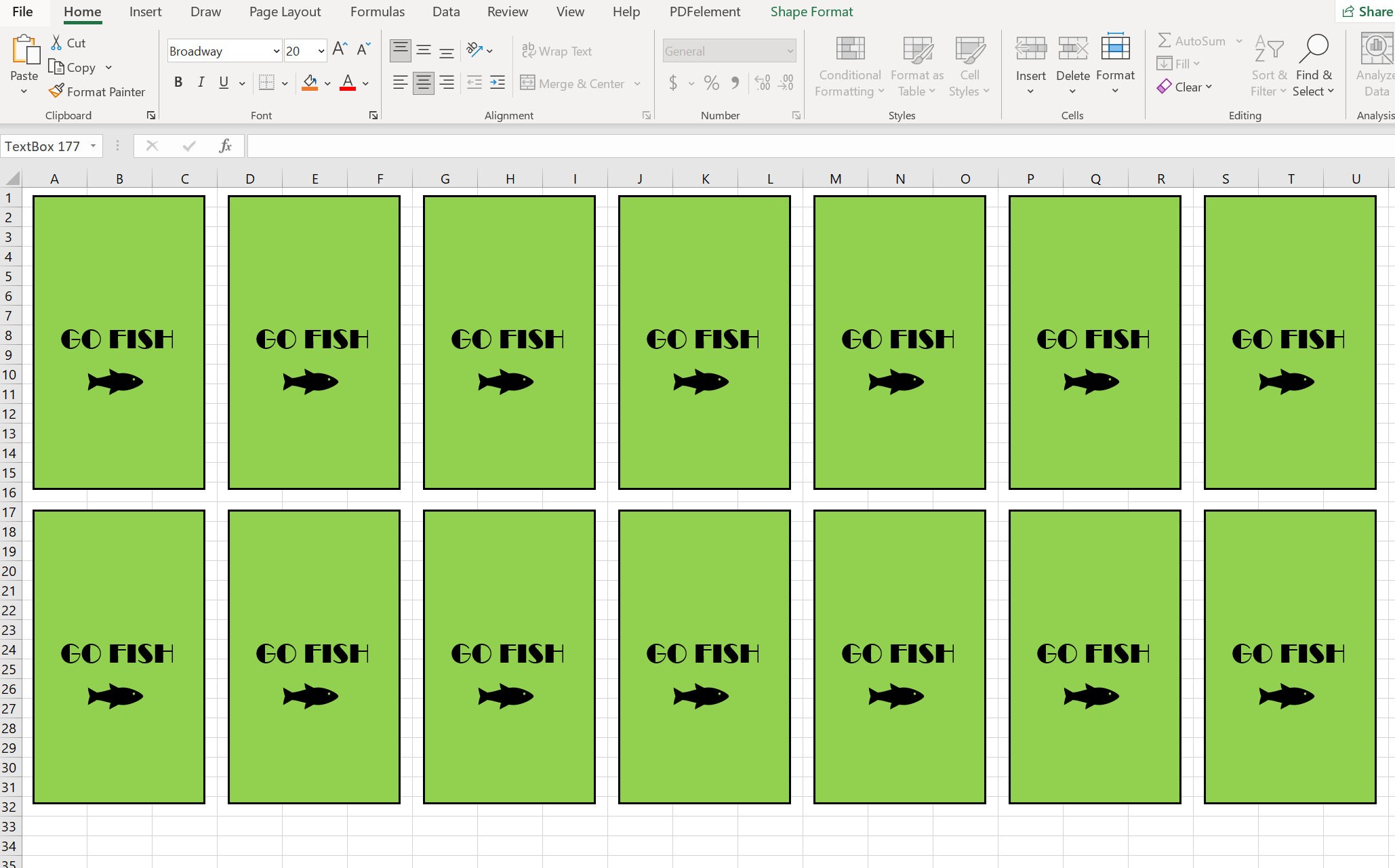 Cutom Go Fish Customizable