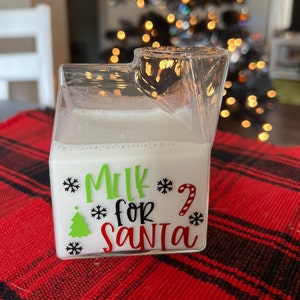 Santa’s milk glass carton