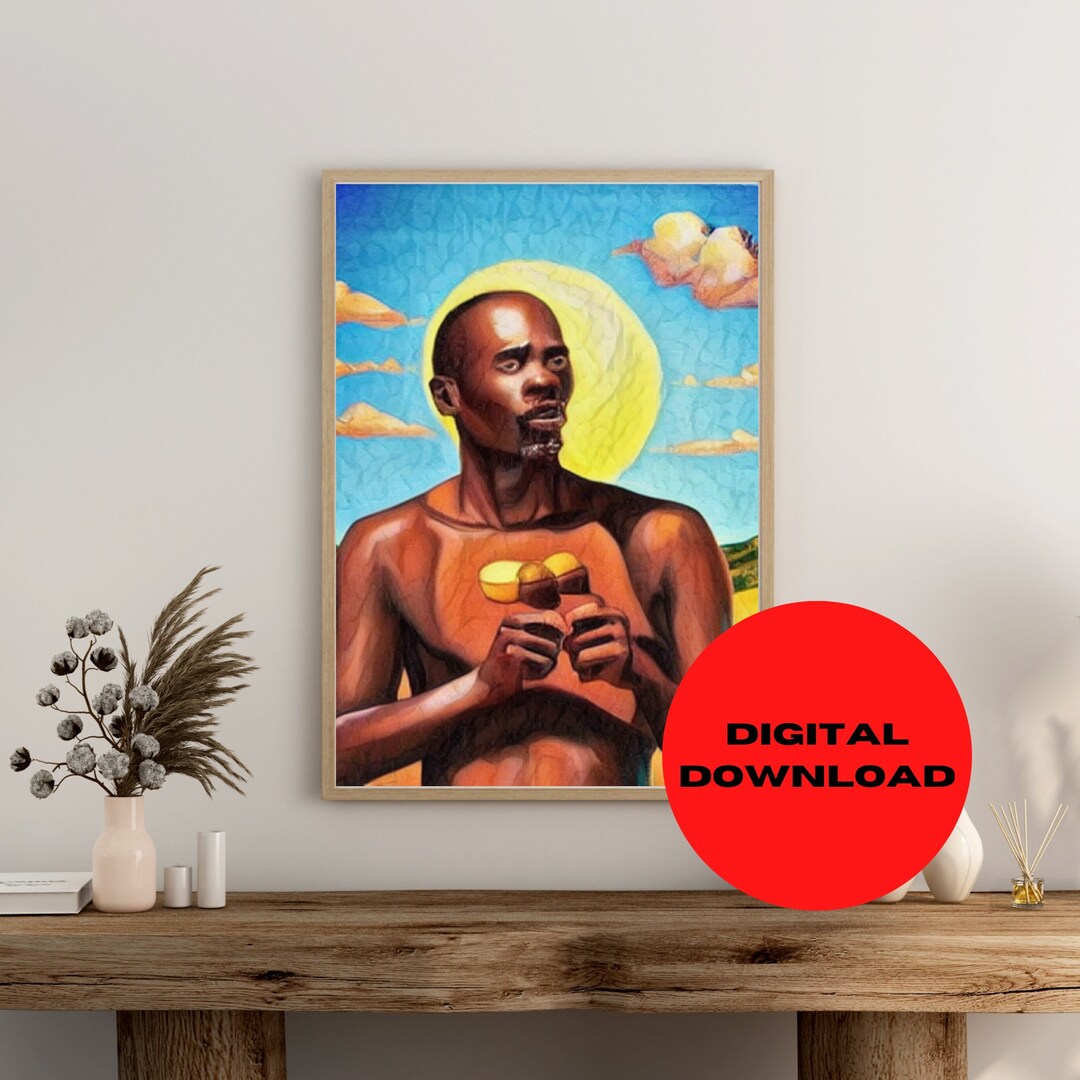 African Man, African American Wall Art, Abstract Art, Minimalist Art