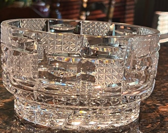 Vintage Bohemian Crystal Bowl