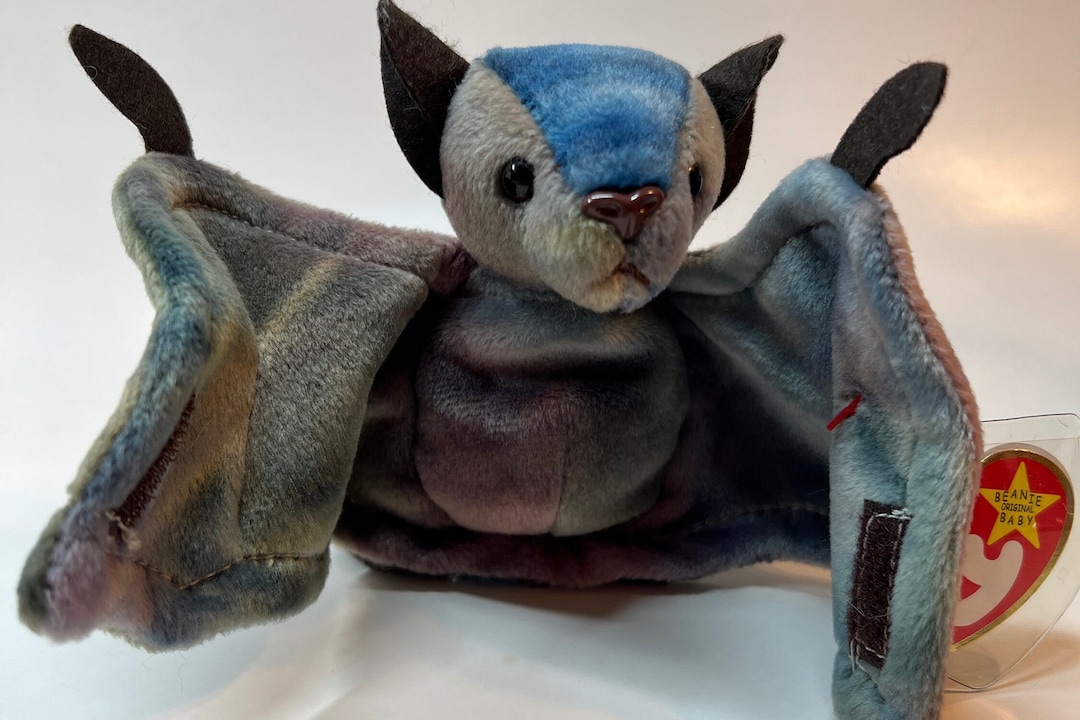Ty Beanie Baby batty Rare Tie Dye Etsy