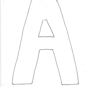 TEMPLATE--letter A