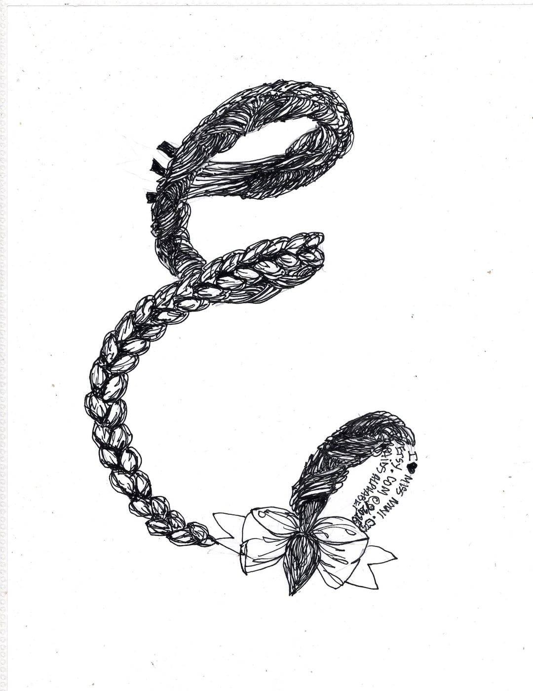 The BRAIDED HAIR ALPHABET - Etsy