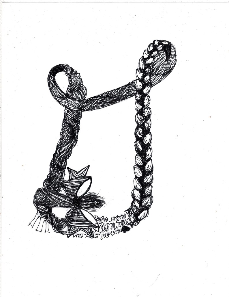 The BRAIDED HAIR ALPHABET - Etsy