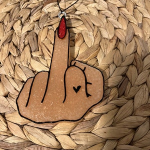 Middle finger car freshie | freshie | glittery middle finger | car decor