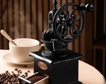 Handgefertigte Retro Kaffeemühle Riesenrad Bohnenmühle Perfektes Geschenk für Ihn Sie Zum Geburtstag Muttertagsgeschenk Handgemachte Kaffeemühle