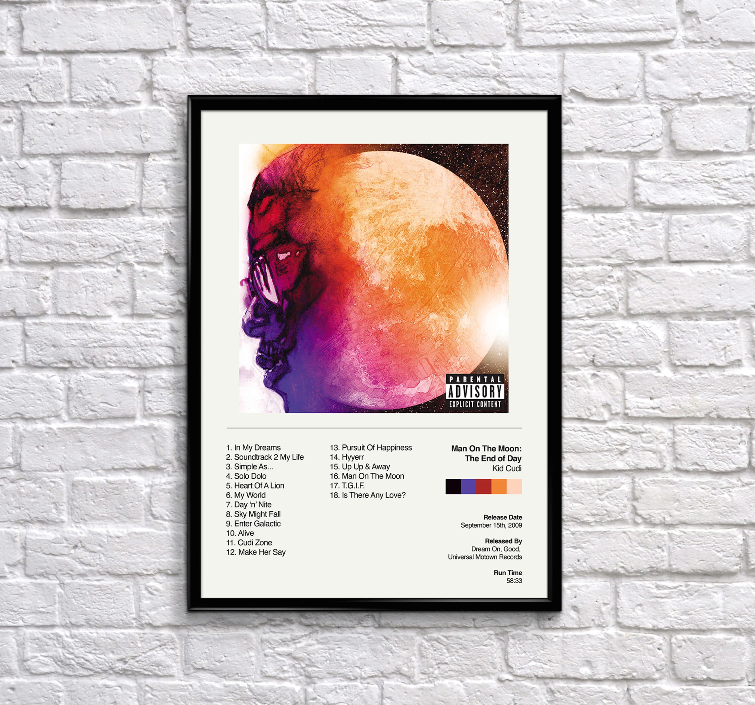Kid Cudi Posters / Man on the Moon Album Poster / Album Cover Etsy UK
