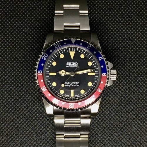 Seiko Mod Pepsi Submariner Vintage Tribute Diver 5513 