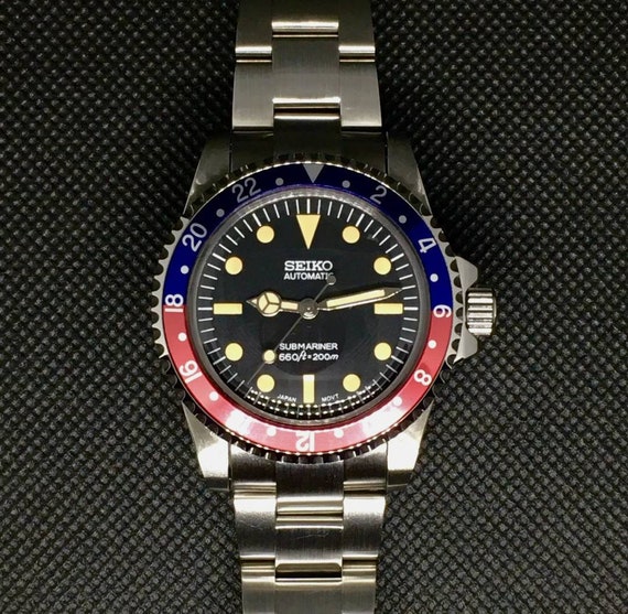 Seiko Mod Pepsi Submariner Vintage Tribute Diver 5513 | Etsy Italia