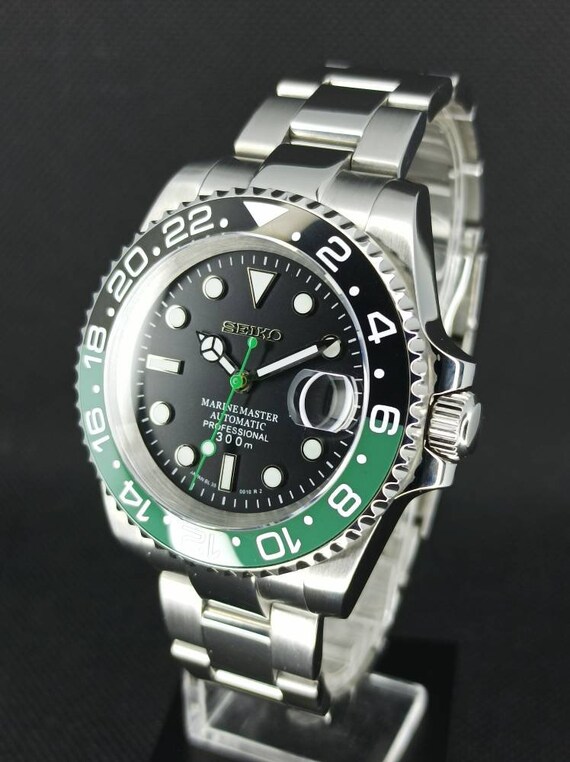 Seiko Mod Submariner Green Hornet 