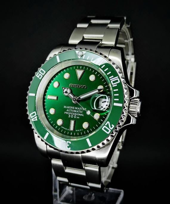 Seiko Mod Hulk Submariner Automatic Tribute - Etsy Singapore