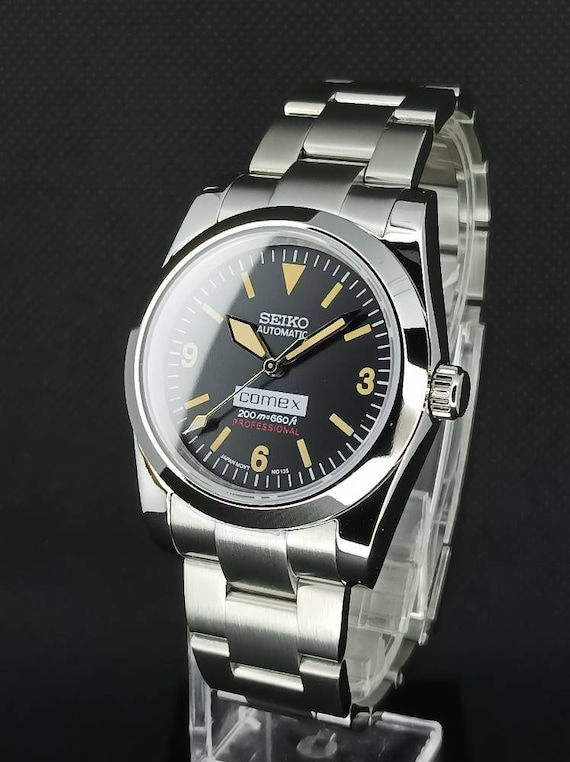 Seiko Mod Comex Military Automatic Tribute Vintage Explorer - Etsy Sweden