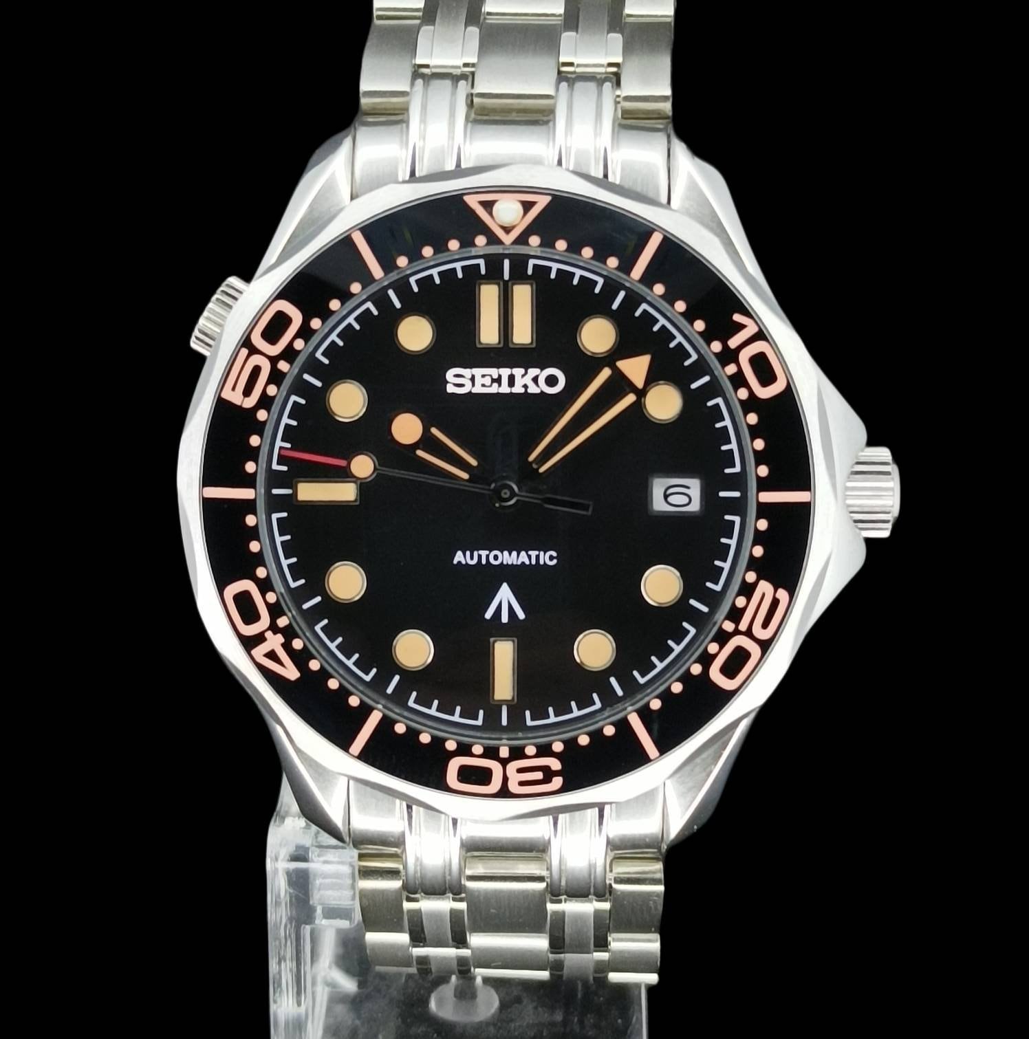 Seiko Mod Tribute Seamaster 300 Time to Die James Bond 007 - Etsy Seiko Mod Tribute Seamaster 300 Time to Die James Bond 007 - Etsy