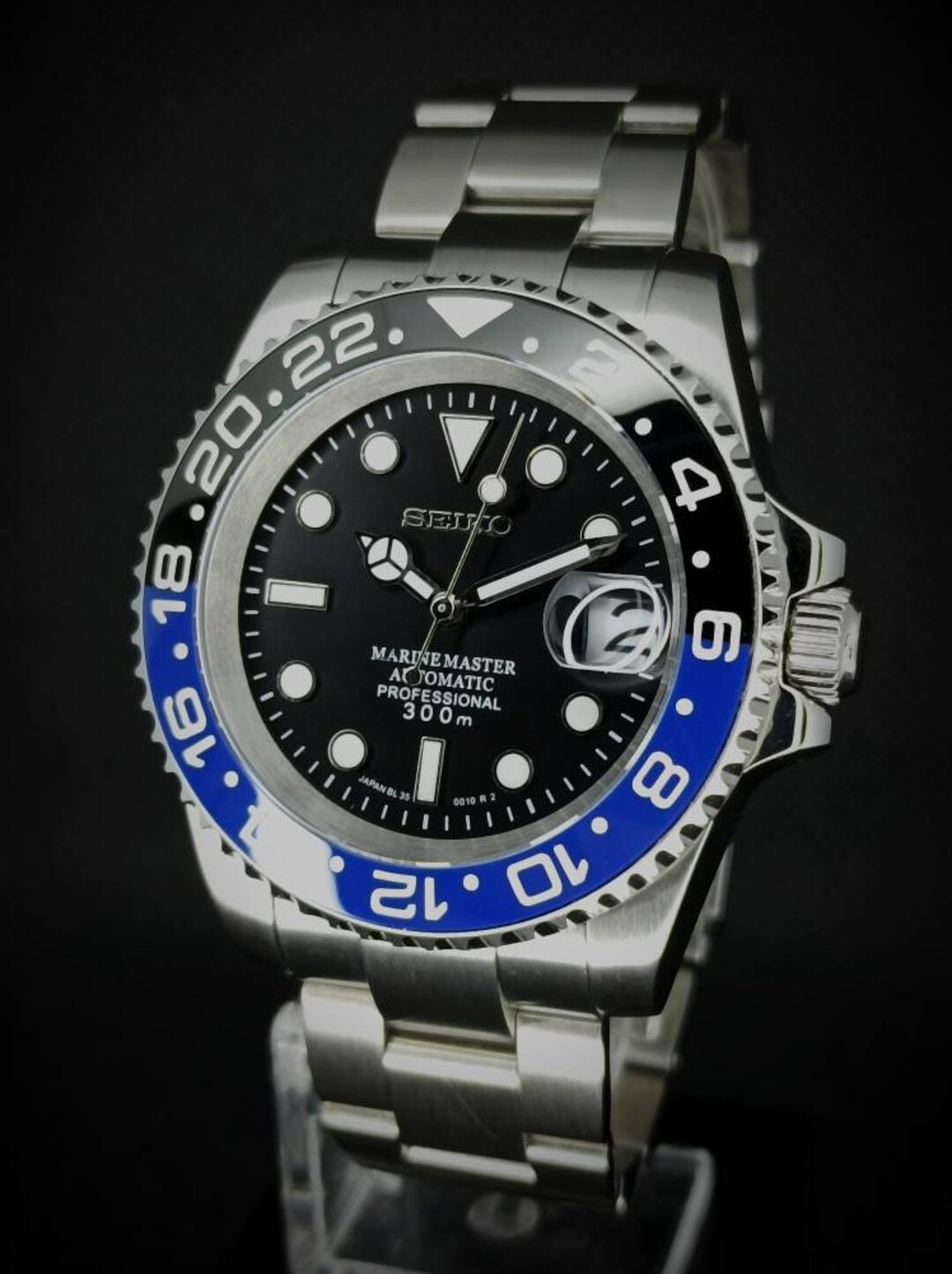 Seiko Mod Batman Submariner Automatic Diver Tribute GMT Master - Etsy