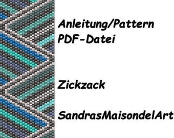 Instructions for Peyote bracelet, peyote pattern bracelet