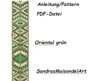 Instructions peyote bracelet, peyote pattern bracelet