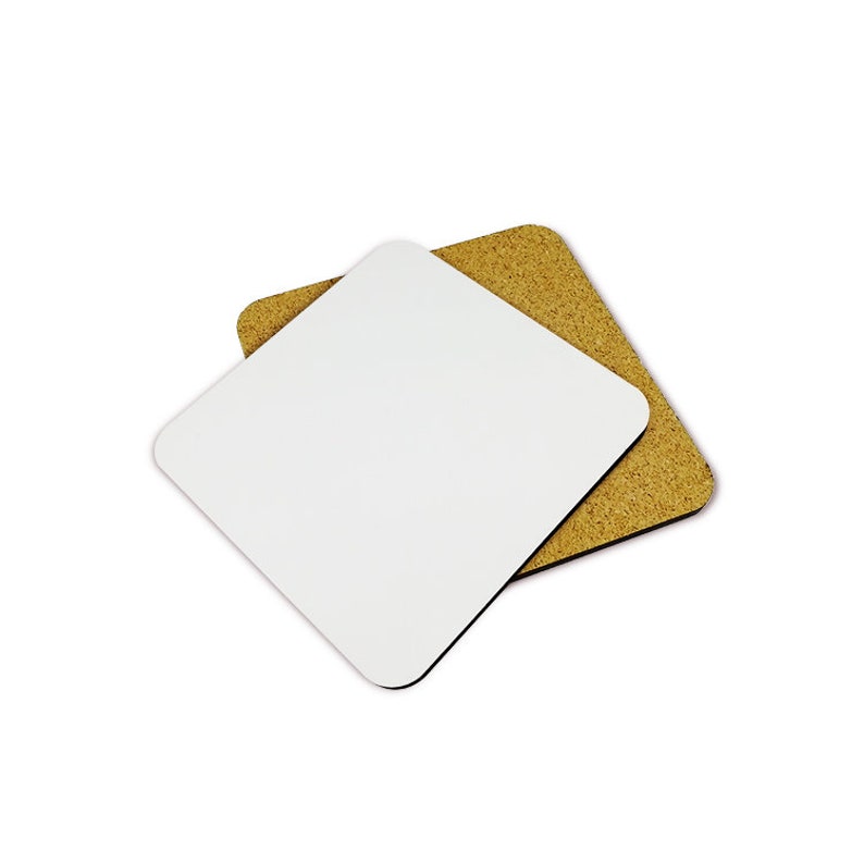 Sublimation Coasters With Cork Bottom Round/square Set of 2 Etsy