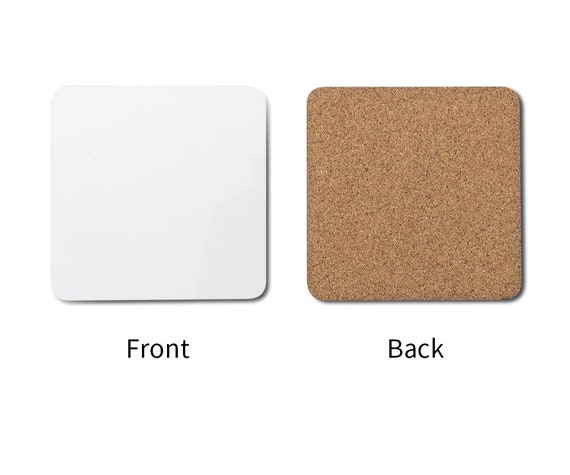 Sublimation Coasters With Cork Bottom Round/square Set of 2 