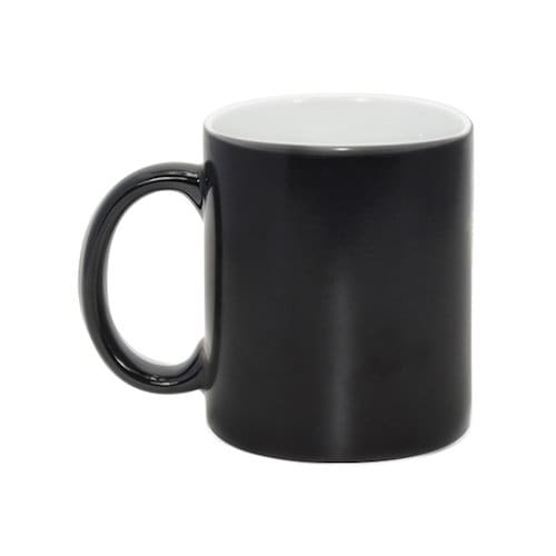 TAZA QUE CAMBIA DE COLOR: Taza de taza de gato divertida taza mágica Calor  Temperatura activada Negro a blanco Animal Regalo 11oz Taza de té de café  caliente y fría 
