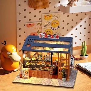 DIY Miniature Japanese Sushi Restaurant Dollhouse Kit