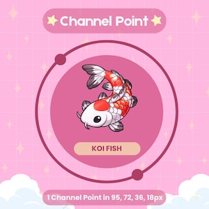 Koi Fish Twitch Channel Points Icon | Twitch Channel Point Icon | Twitch Emotes | Stream Emotes | Discord | Channel Points Redeem